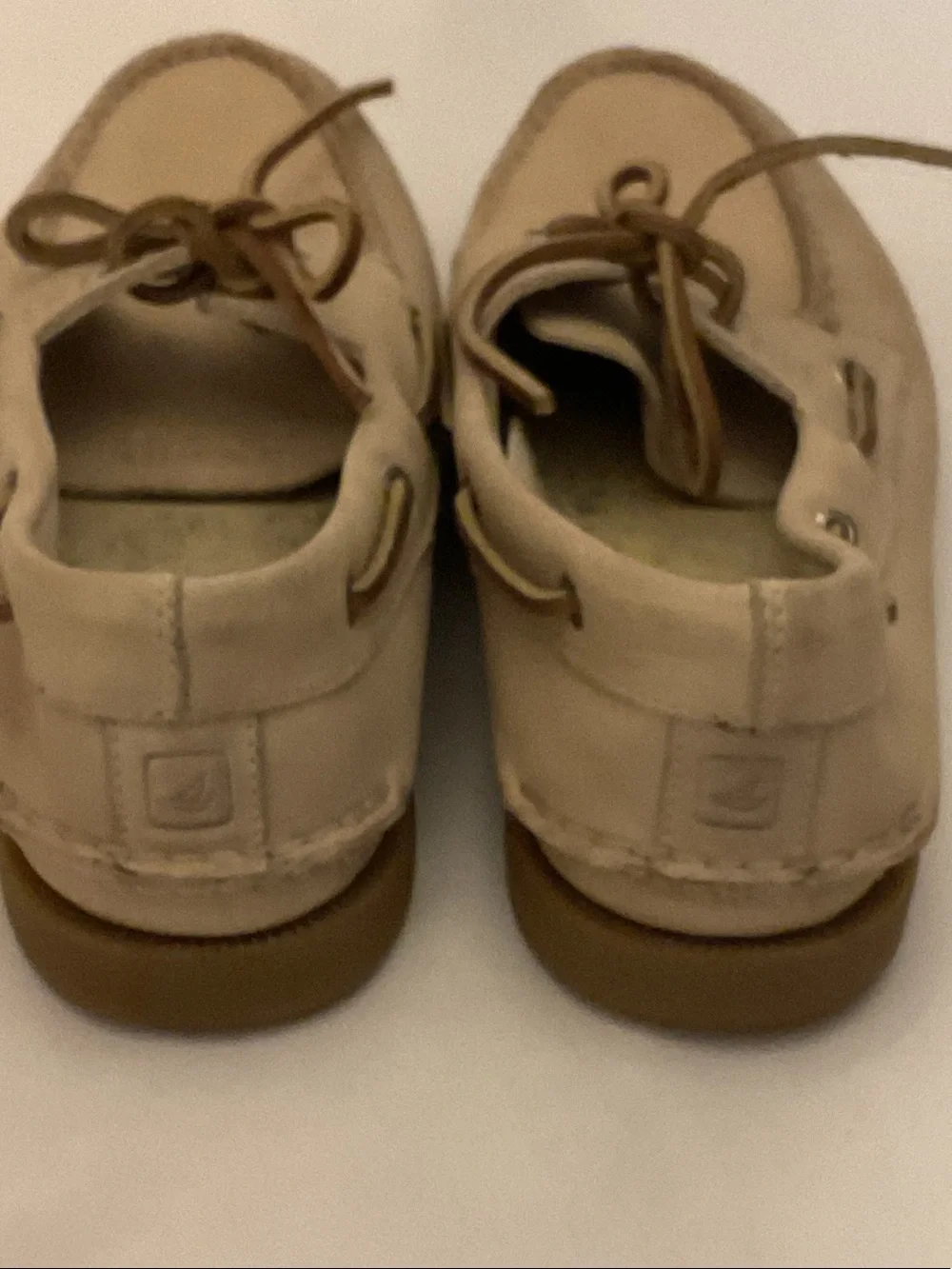 Sperry Top-Seider Men's Beige/Tan Leather Boat Shoes